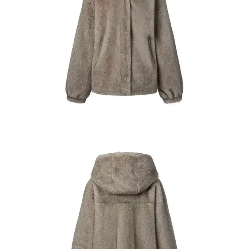 [BUNJANG] LBL Essential Faux Fur Hooded Jacket Silver Gray (M) / lbl 에센셜 FAUX퍼 후드자켓 실버그레이 m (66)