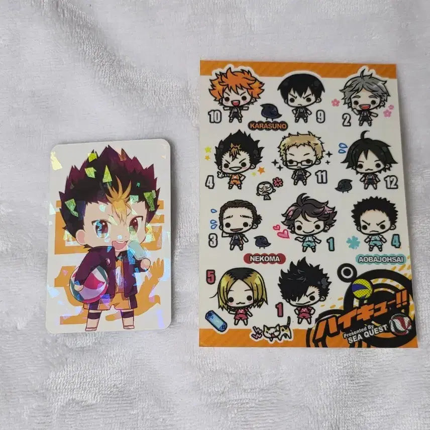 [BUNJANG] Haikyuu! Bundle Set (Card &amp; Sticker) / 하이큐 굿즈 일괄 (카드&amp;스티커)