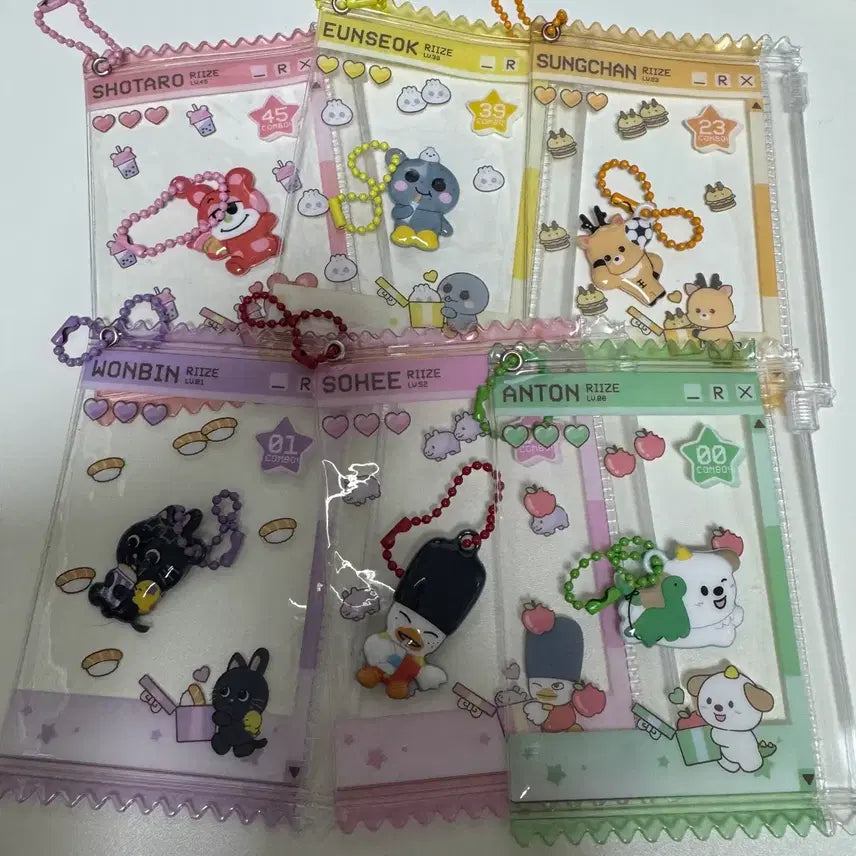 [BUNJANG] RIIZE RIIZE Photocard Pouch &amp; Malrang Keyring Bundle Set / 라이즈 리라즈 포카파우치, 말랑키링 일괄양도