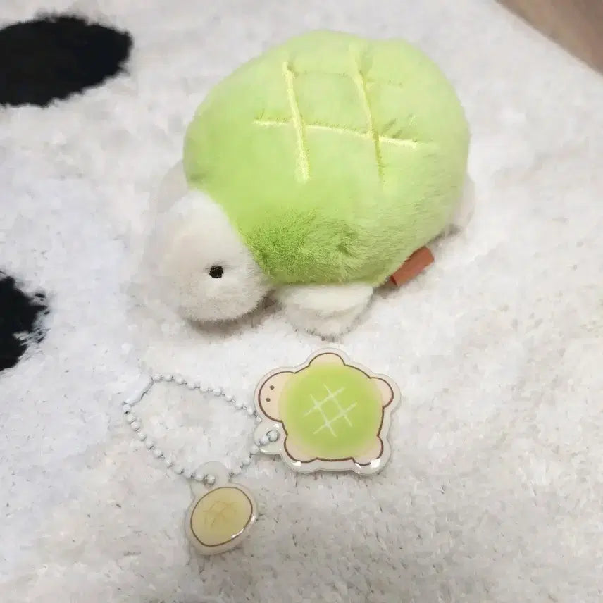 [BUNJANG] Pingru Turtle Melon Bread Plushie Keyring / 핑루 거북이 메론빵 인형 키링