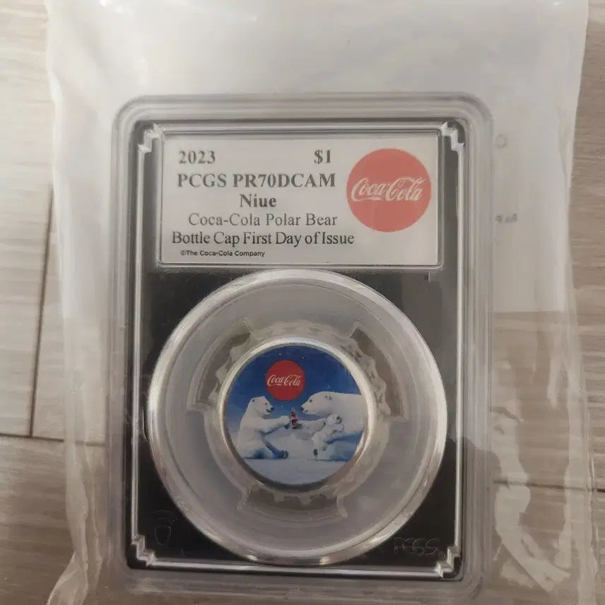 [BUNJANG] Coca-Cola Polar Bear Bottle Cap Coin PCGS PR70DCAM / 코카콜라 폴라베어 보틀캡 주화 PCGS PR70DCAM