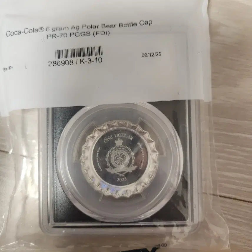 [BUNJANG] Coca-Cola Polar Bear Bottle Cap Coin PCGS PR70DCAM / 코카콜라 폴라베어 보틀캡 주화 PCGS PR70DCAM