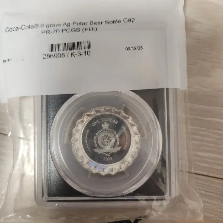 [BUNJANG] Coca-Cola Polar Bear Bottle Cap Coin PCGS PR70DCAM / 코카콜라 폴라베어 보틀캡 주화 PCGS PR70DCAM