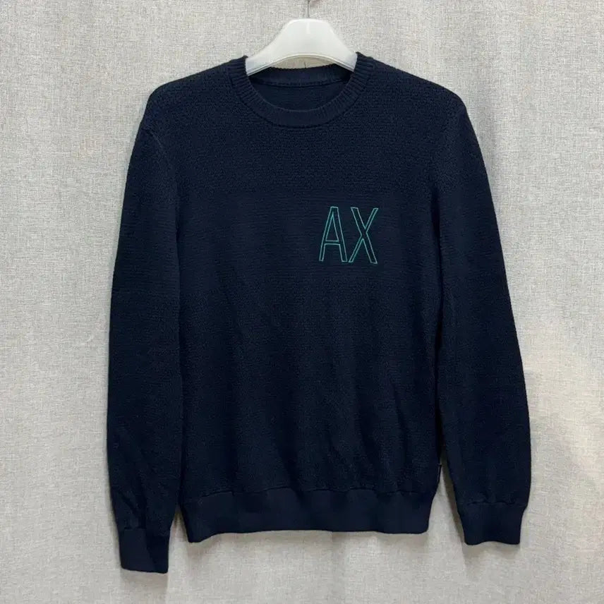 [SOLD OUT] [매장판/100] 아르마니 익스체인지 A|X 로고 와플 니트