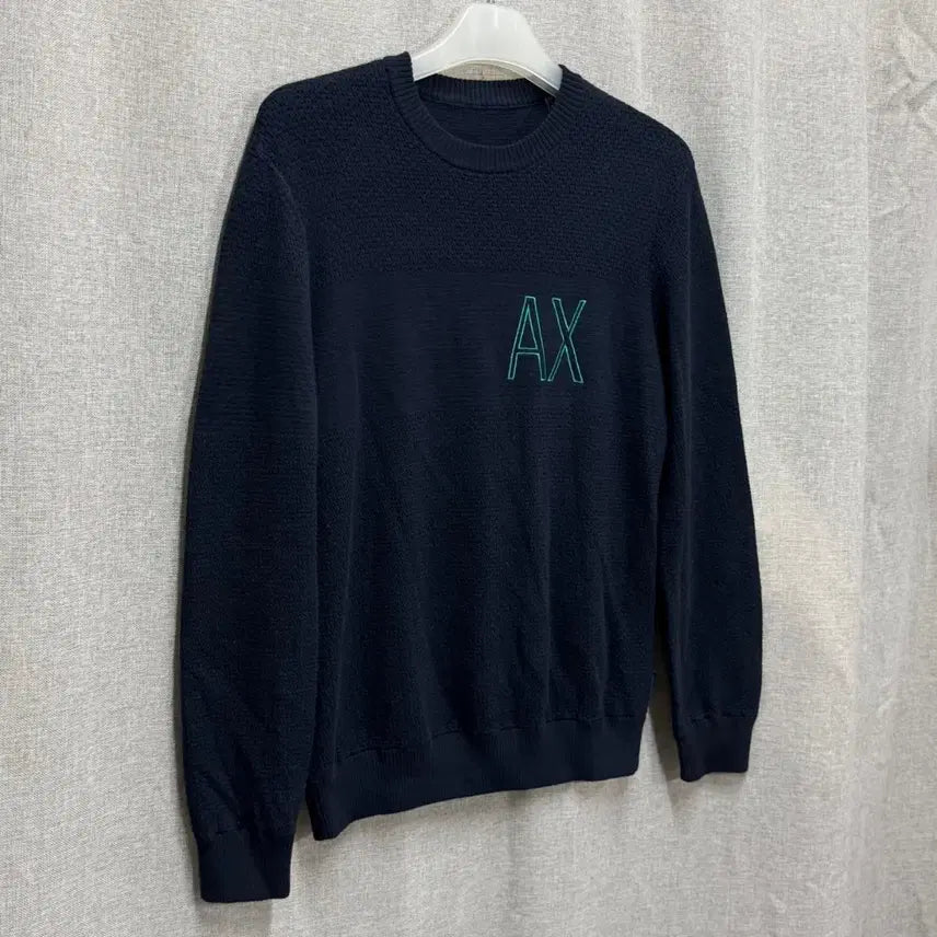 [SOLD OUT] [매장판/100] 아르마니 익스체인지 A|X 로고 와플 니트