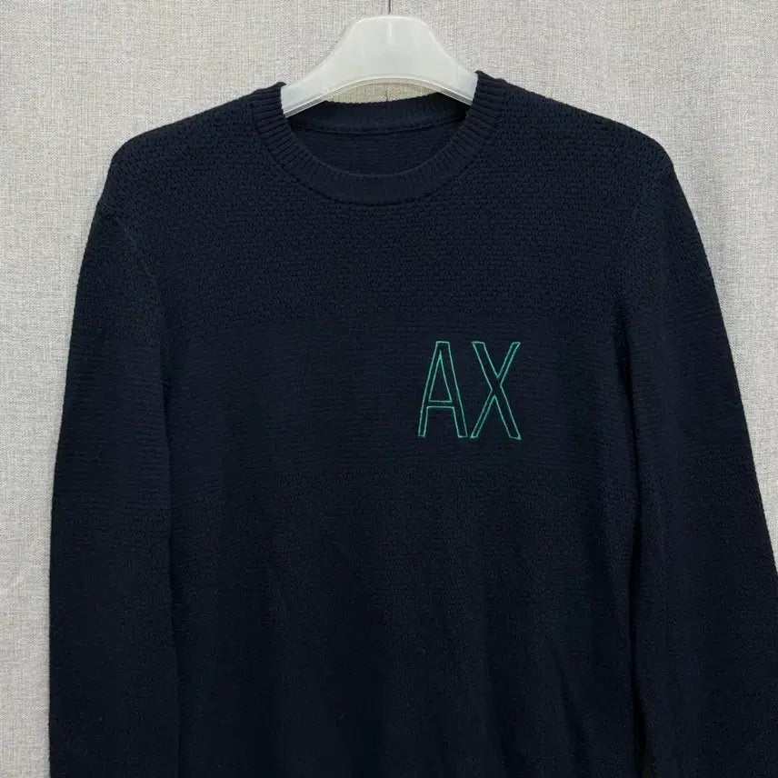 [SOLD OUT] [매장판/100] 아르마니 익스체인지 A|X 로고 와플 니트