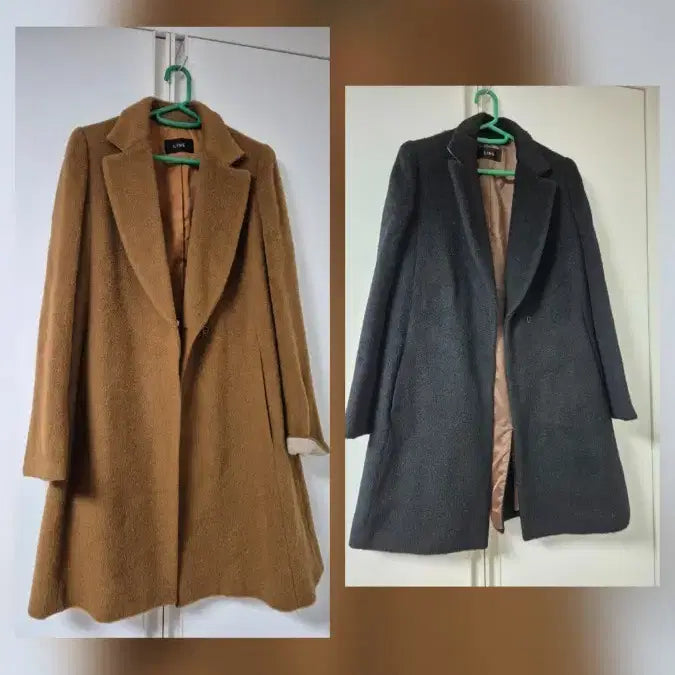 [BUNJANG] Line Alpaca &amp; Wool Coat Bundle Set / 라인 알파카코트 외2벌