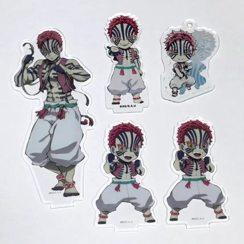 [BUNJANG] Demon Slayer Akaza Acrylic Stand Bundle Set / 귀멸의 칼날 아카자 아크릴 스탠드 일괄