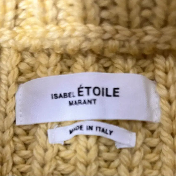 [BUNJANG] Isabel Marant Yellow Puff Sleeve Knit Sweater Size 36 / 이자벨마랑 옐로우 퍼프 니트 36