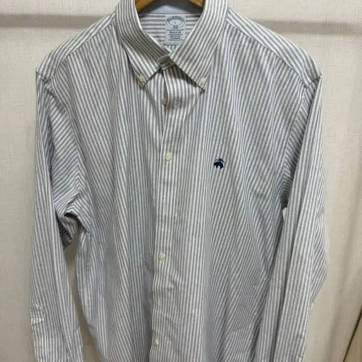 [BUNJANG] Brooks Brothers Striped Oxford Shirt - Size L / 브룩스브라더스 스트라이프 셔츠 L(105)