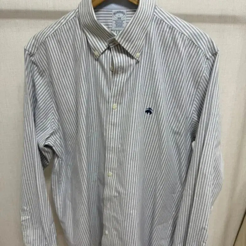 [BUNJANG] Brooks Brothers Striped Oxford Shirt - Size L / 브룩스브라더스 스트라이프 셔츠 L(105)