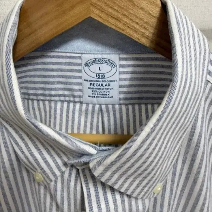 [BUNJANG] Brooks Brothers Striped Oxford Shirt - Size L / 브룩스브라더스 스트라이프 셔츠 L(105)