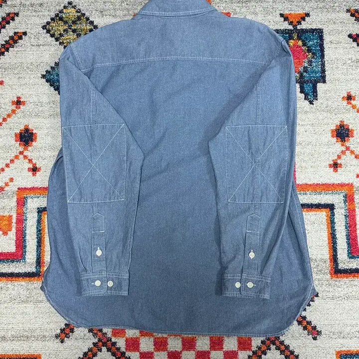 [BUNJANG] The Resq Chambray Teddy Shirt M / (새상품) 더레스큐 샴브레이 테디셔츠 M