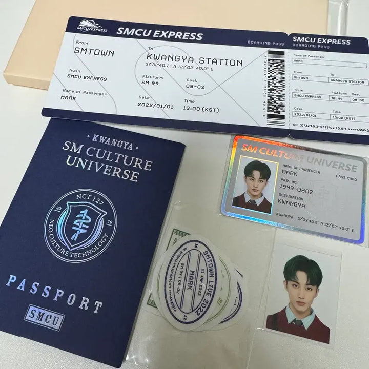[BUNJANG] NCT Mark SMCU Passport Set / 엔시티 마크 smcu 여권 세트 양도