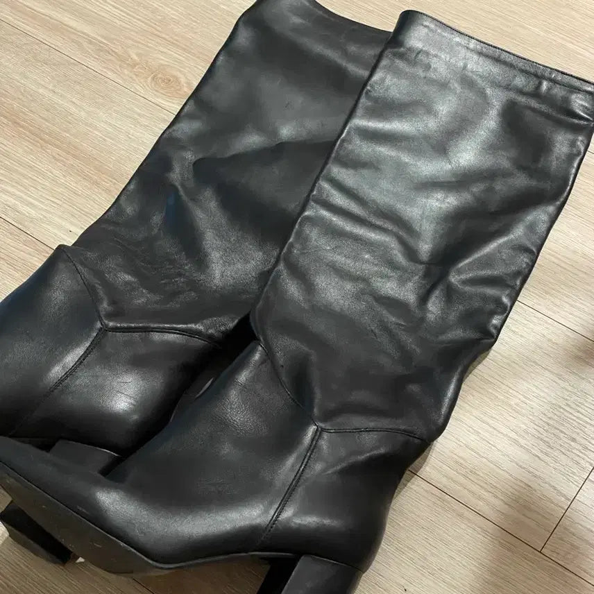 [BUNJANG] Leather Knee High Boots (Size 38) / 소가죽 니하이 부츠 38사이즈