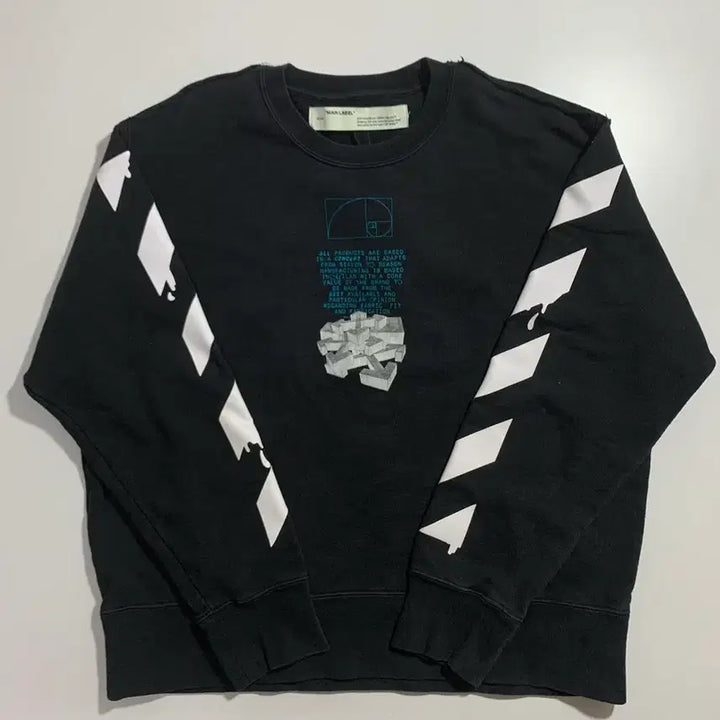 [SOLD OUT] 오프화이트 블랙 애로우 맨투맨