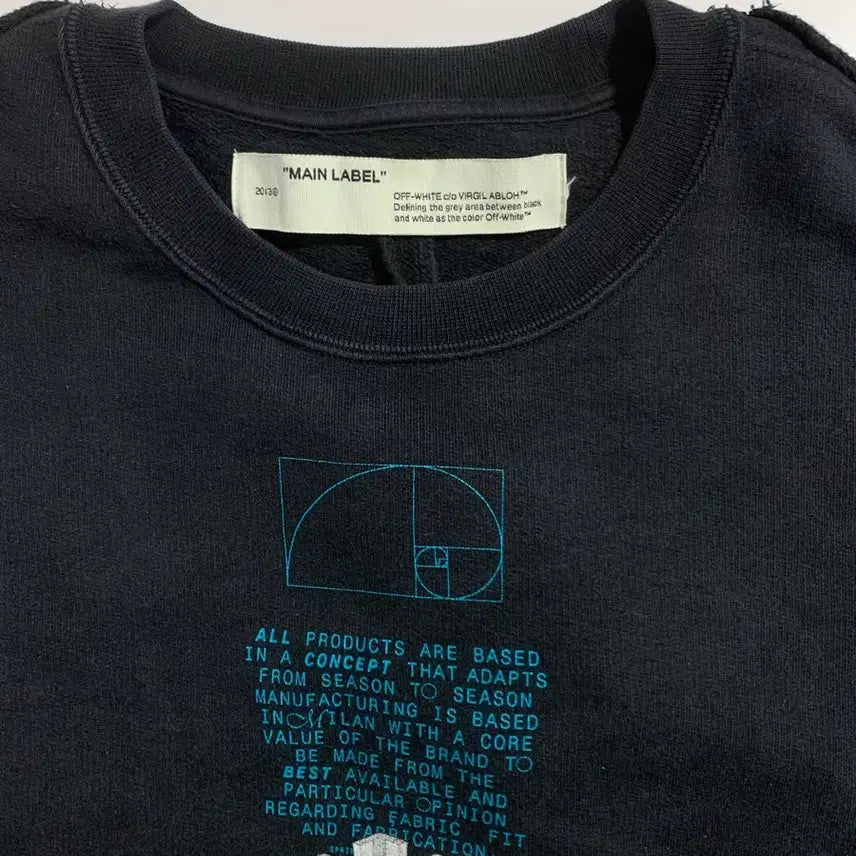 [SOLD OUT] 오프화이트 블랙 애로우 맨투맨