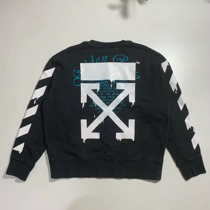 [SOLD OUT] 오프화이트 블랙 애로우 맨투맨