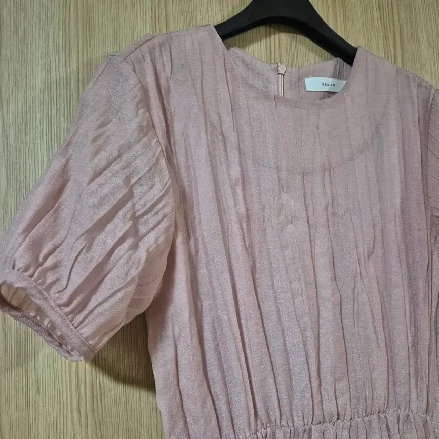 [BUNJANG] Benito Pink Shirred Long Dress / 베니토 핑크 셔링 롱 원피스~날씬66