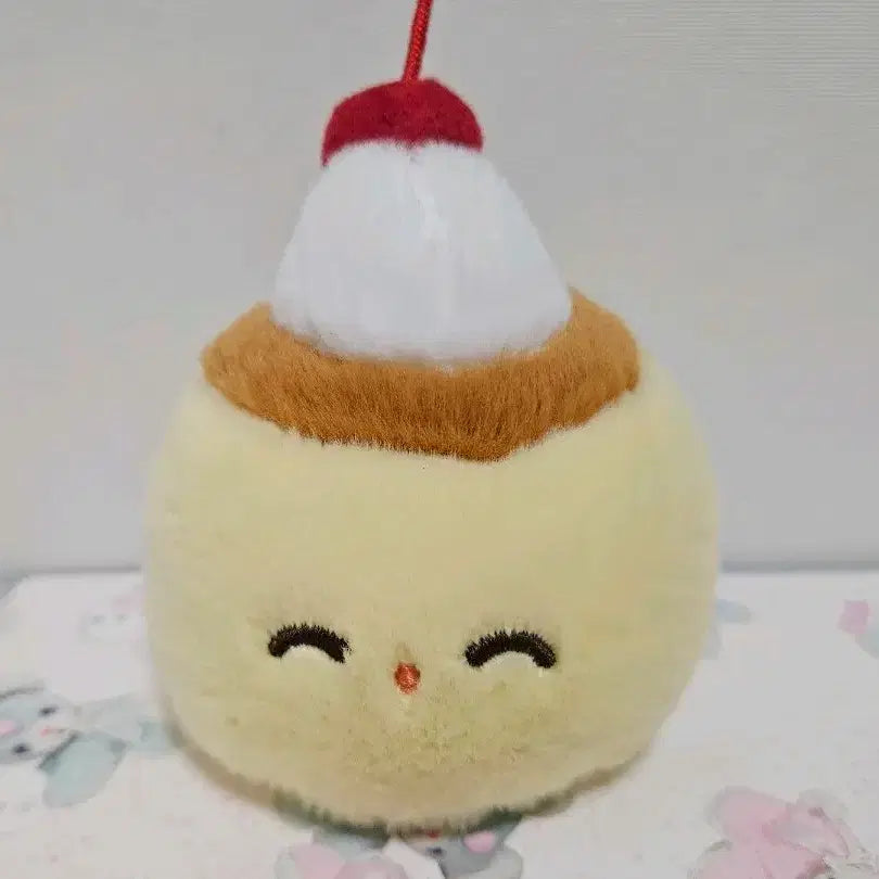 [BUNJANG] Pingru Pudding Doll Keychain / 핑루 푸딩 인형 키링