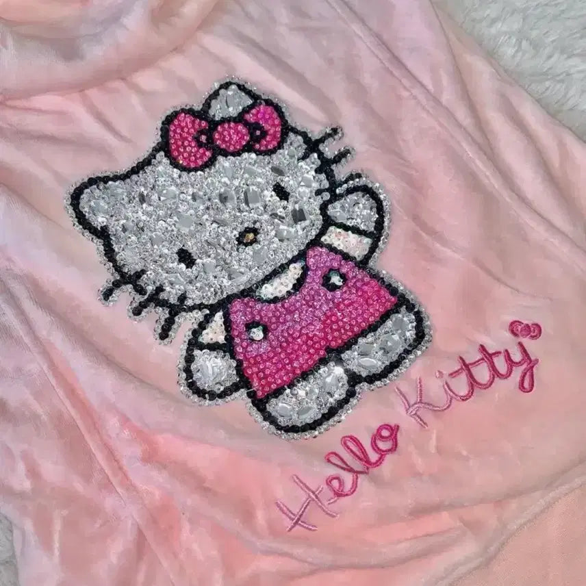 [BUNJANG] Rady Garu Kitty Cubic Hooded Zip-up / Rady 라디 갸루 키티 큐빅 후드집업