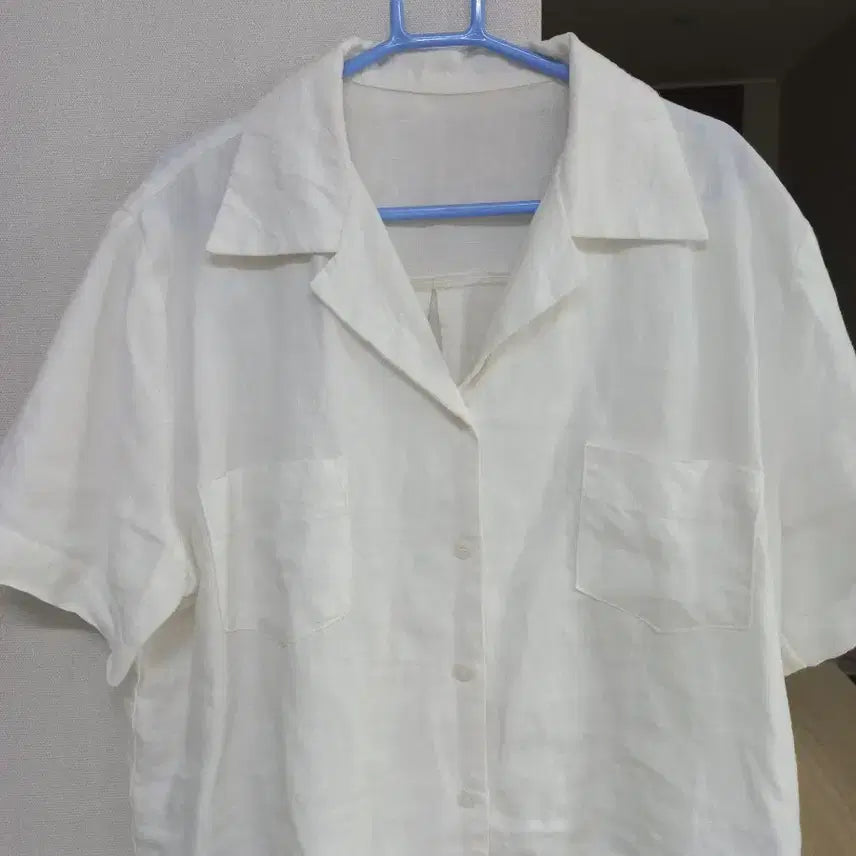 [BUNJANG] Linen Short Sleeve Shirt / 오버핏 리넨 반팔 셔츠 린넨 셔츠 교신가능