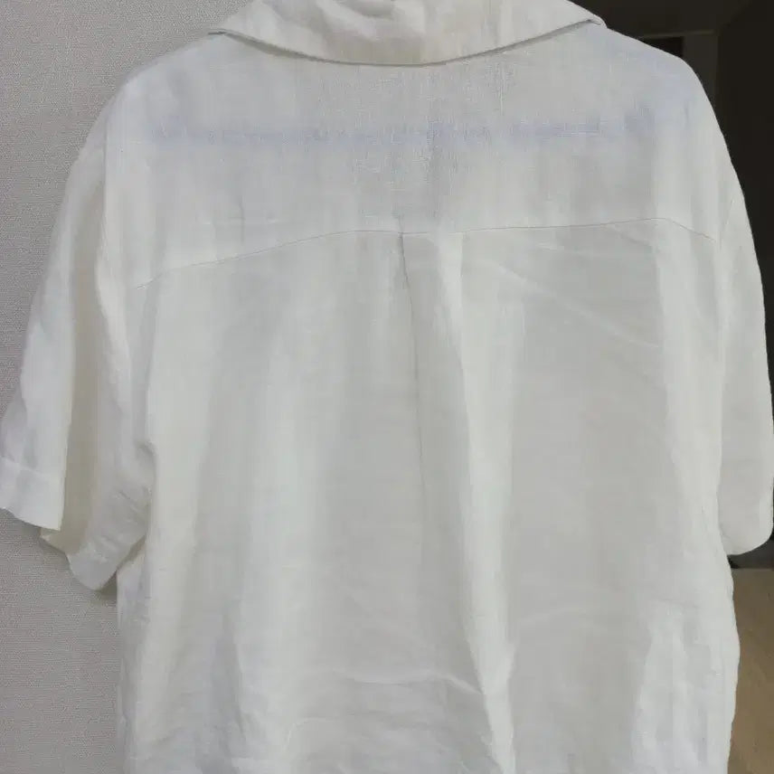 [BUNJANG] Linen Short Sleeve Shirt / 오버핏 리넨 반팔 셔츠 린넨 셔츠 교신가능