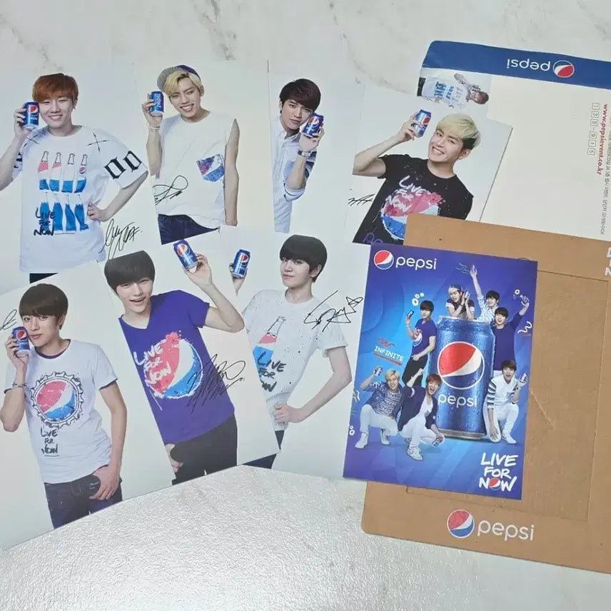 [SOLD OUT] 인피니트 펩시 콜라보 공식 굿즈 엽서 포토카드 액자 세트 양도 판매