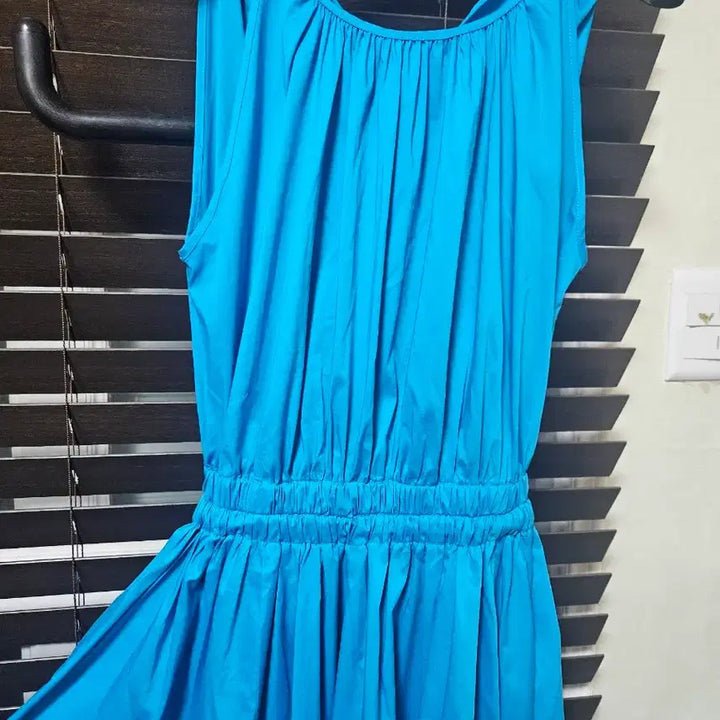 [BUNJANG] Mojo S.phine Blue Cutout Long Dress / 모조에스핀 청량한 블루 컷아웃 롱 원피스
