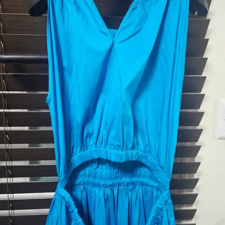 [BUNJANG] Mojo S.phine Blue Cutout Long Dress / 모조에스핀 청량한 블루 컷아웃 롱 원피스