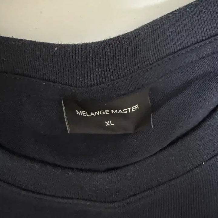 [BUNJANG] Melange Master Relaxed Open End T-Shirt [Navy] XL / 멜란지마스터 릴렉스드 오픈 엔드 반팔 티셔츠 [네이비] XL