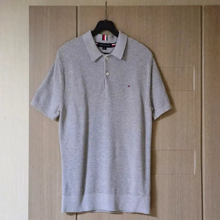 [BUNJANG] Tommy Hilfiger Gray Polo T-shirt S / 타미힐피거 그레이 반팔 폴로티셔츠 S
