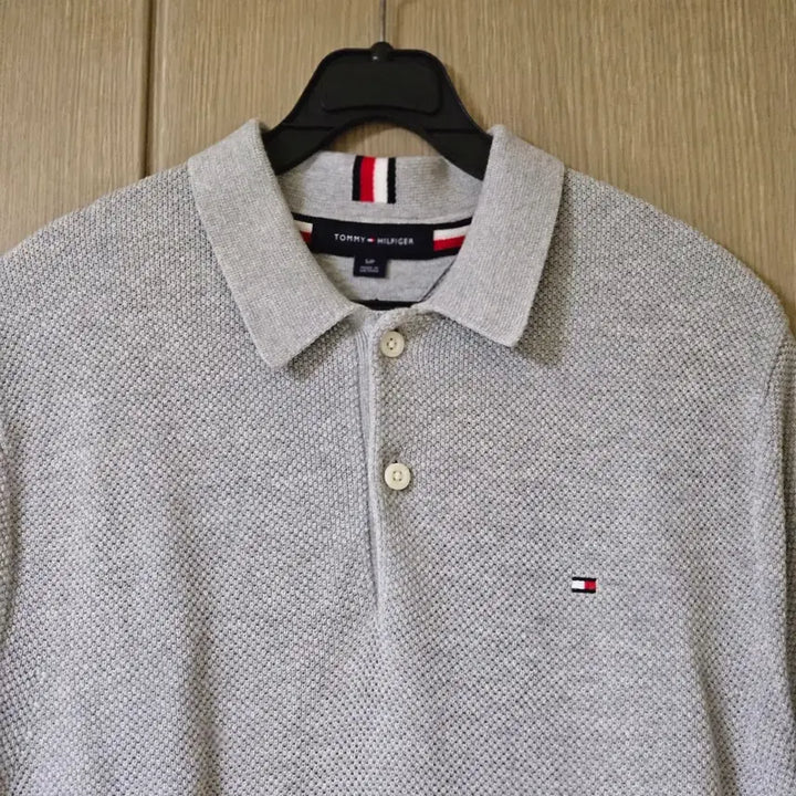 [BUNJANG] Tommy Hilfiger Gray Polo T-shirt S / 타미힐피거 그레이 반팔 폴로티셔츠 S
