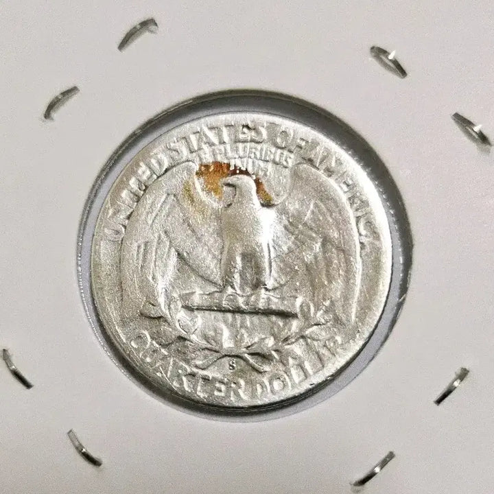 [BUNJANG] US 1950 Quarter Dollar Silver Coin / (은화)미국 1950년 25센트 쿼터 달러(동전.외국주화)04