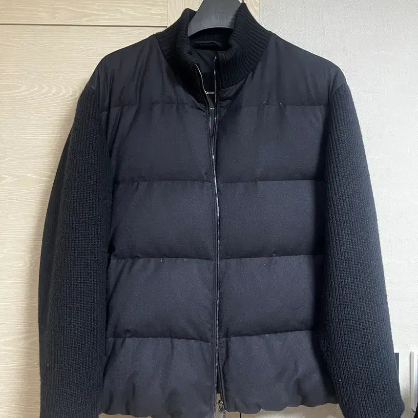 [SOLD OUT] 마시모두띠 니트 패딩 (덕다운) XL 105-110 네이비블루