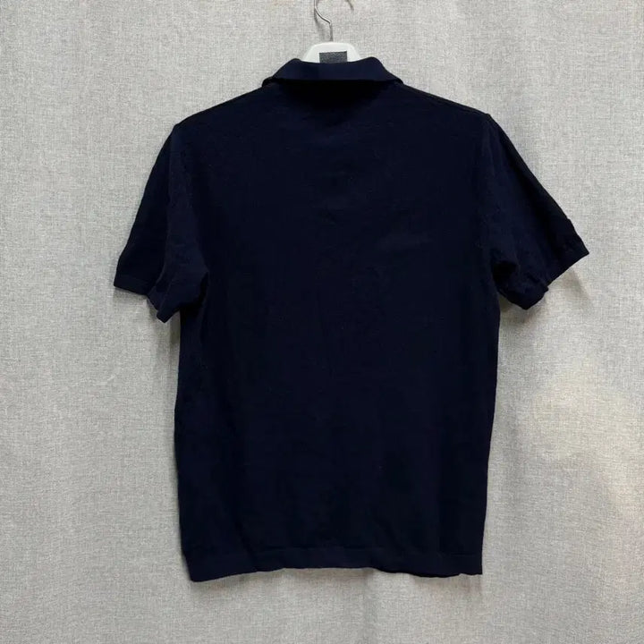 [BUNJANG] Jean-Michel Basquiat Summer Navy Knit Top / [95] 장 미쉘 바스키아 여름 카라 반팔니트