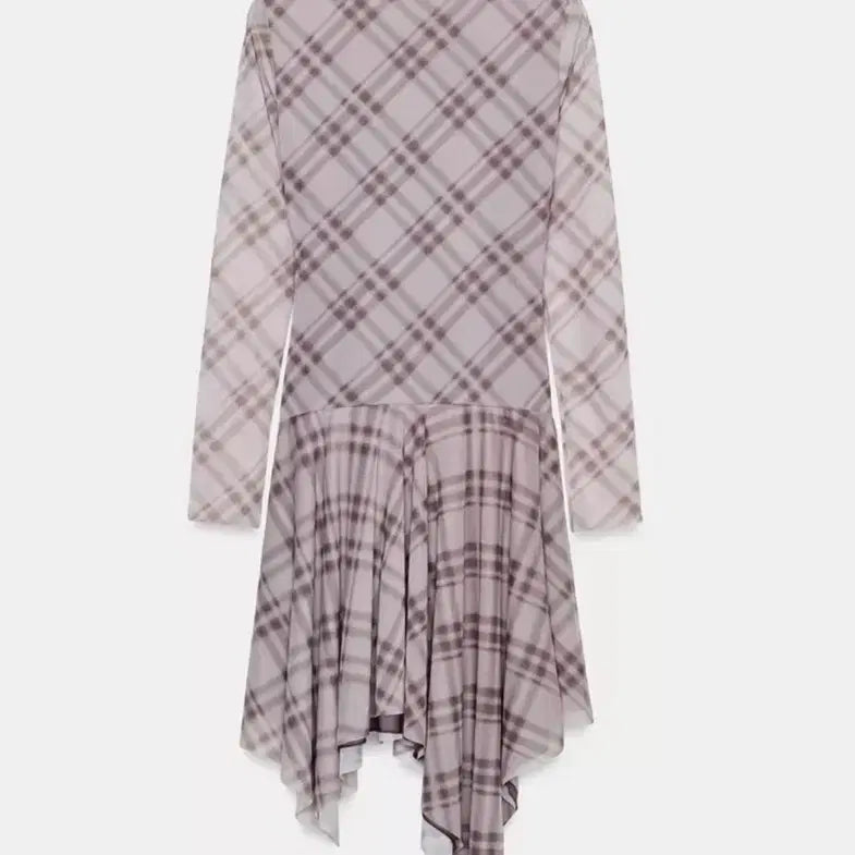 [BUNJANG] Zara Check Tulle Dress - Lilac - New with Tags / 자라 체크 튤 원피스 라일락