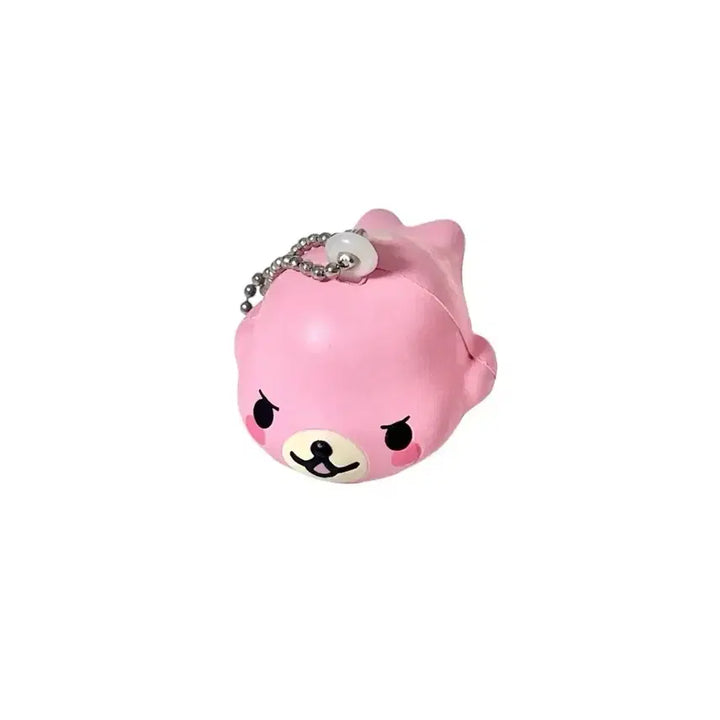 [BUNJANG] San-X Mamegoma Benigoma Squishy Keychain Sakura Goma / [고전] 산엑스 마메고마 베니고마 스퀴시 키링 사쿠라고마