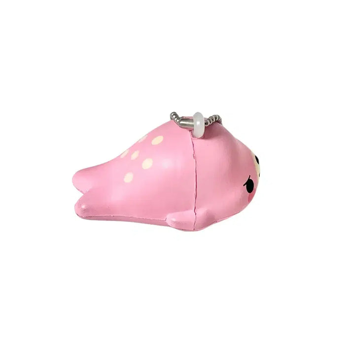 [BUNJANG] San-X Mamegoma Benigoma Squishy Keychain Sakura Goma / [고전] 산엑스 마메고마 베니고마 스퀴시 키링 사쿠라고마
