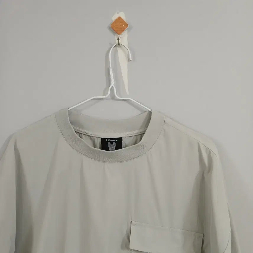 [BUNJANG] LifeWork Woven T-shirt, Stone, Men&
