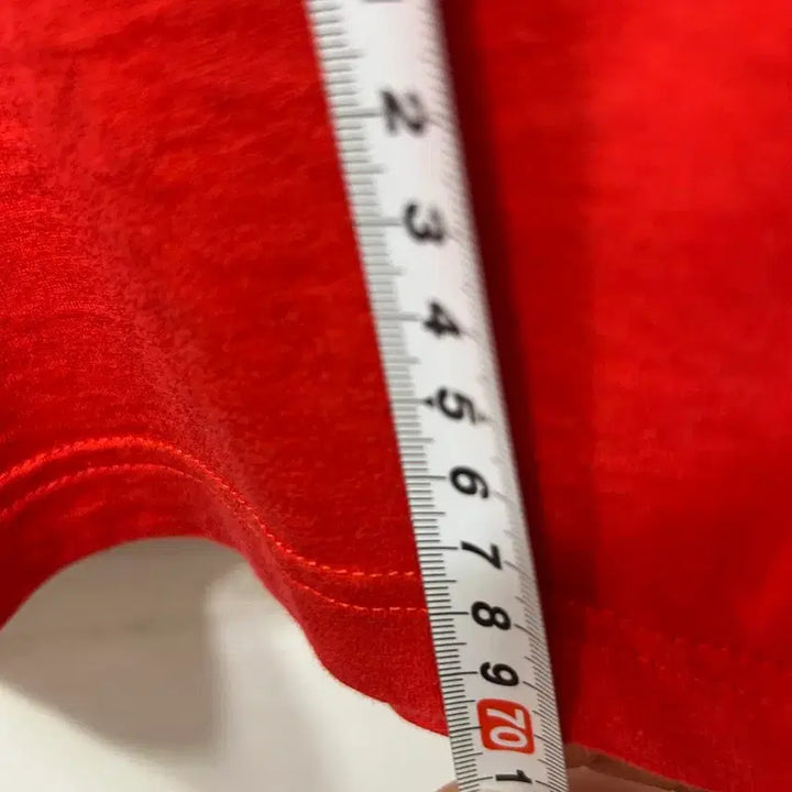 [BUNJANG] Adidas Red Short-Sleeve T-shirt (L) / 아디다스 빨간색 반팔 티셔츠 L