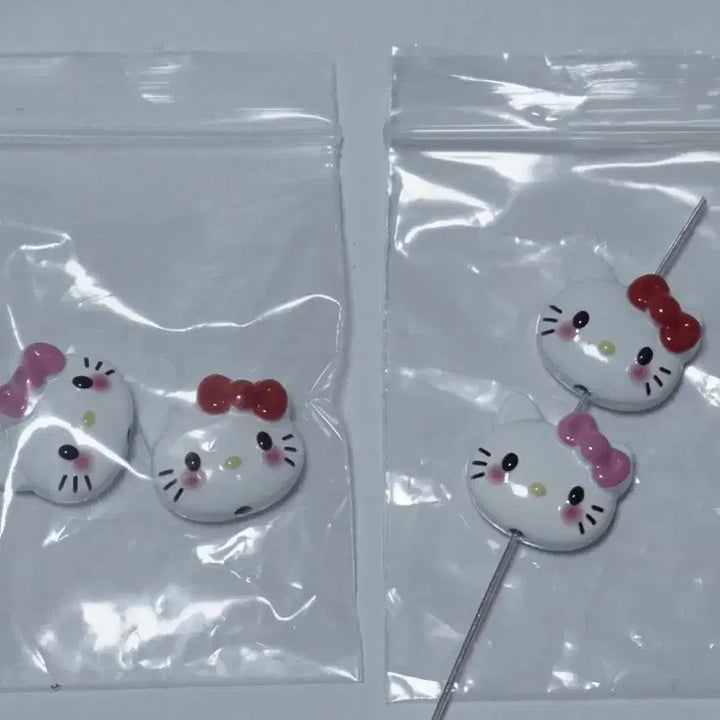 [BUNJANG] Hello Kitty Face Metal Beads / DIY 키티얼굴 메탈비즈