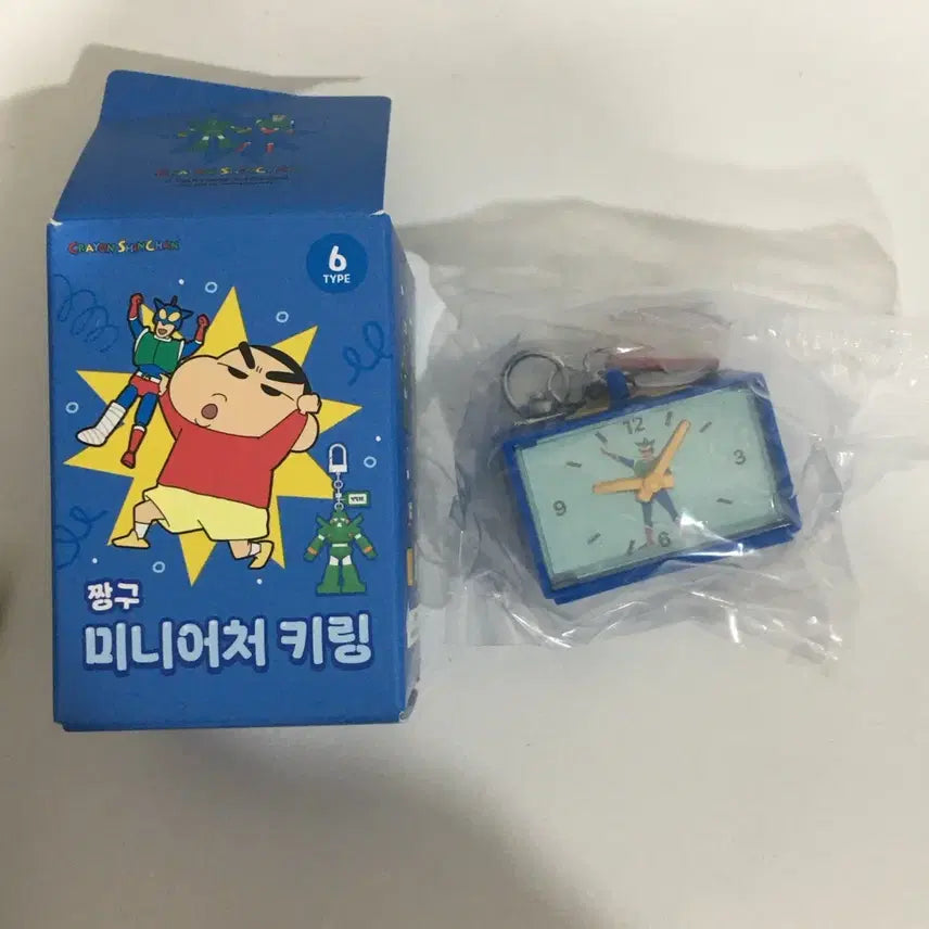 [SOLD OUT] [일괄/단순개봉] 짱구 랜덤 피규어 키링 4종 세트