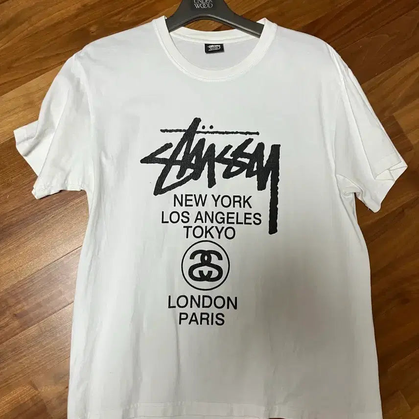 [SOLD OUT] 스투시 월드 투어 반팔 티셔츠 화이트