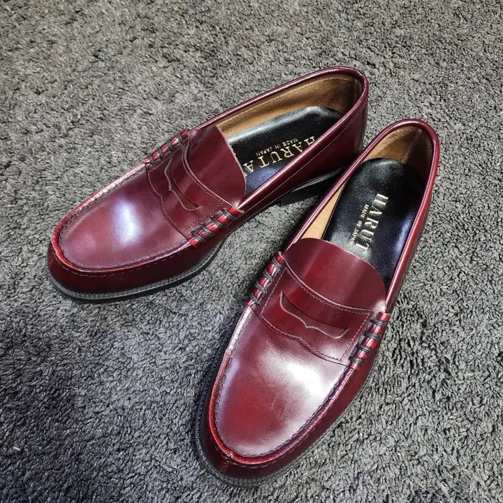 [SOLD OUT] HARUTA 하루타 버건디 남성 로퍼  260사이즈