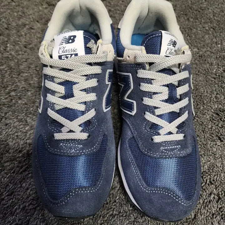 [BUNJANG] New Balance 574 Navy Sneakers / 뉴발란스 574 네이비  260사이즈