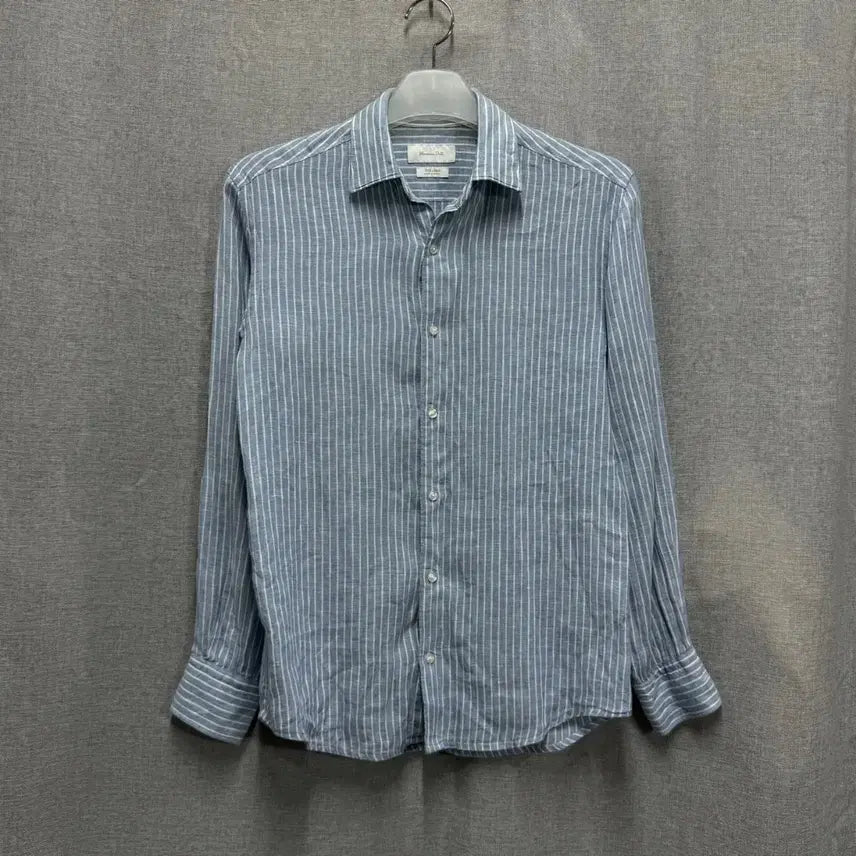 [BUNJANG] Massimo Dutti Linen Stripe Shirt / 마시모두띠 Massimo Dutti 린넨 스트라이프 셔츠