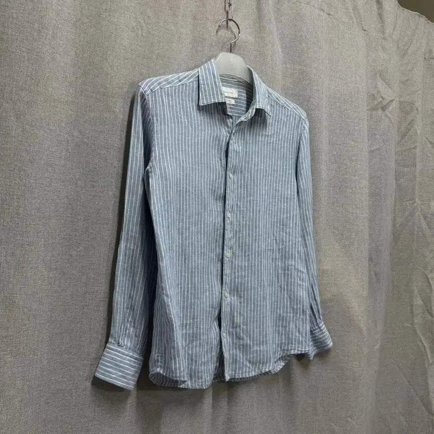 [BUNJANG] Massimo Dutti Linen Stripe Shirt / 마시모두띠 Massimo Dutti 린넨 스트라이프 셔츠