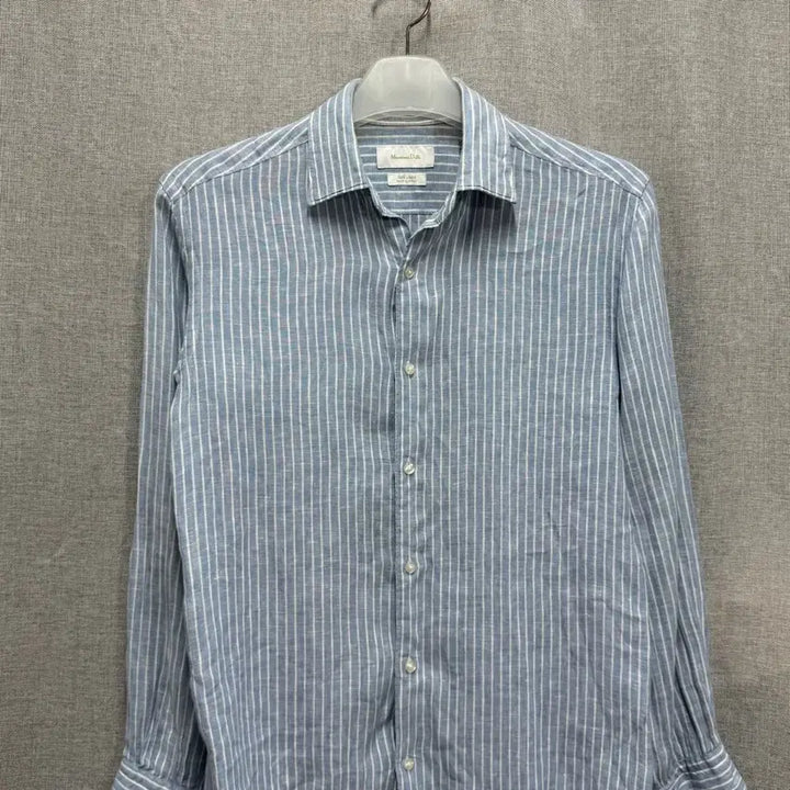 [BUNJANG] Massimo Dutti Linen Stripe Shirt / 마시모두띠 Massimo Dutti 린넨 스트라이프 셔츠