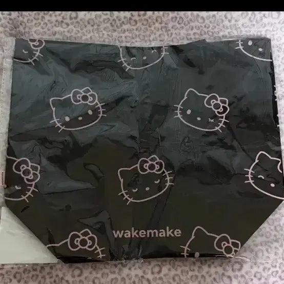 [BUNJANG] WAKEMAKE Kitty Black Tote Bag / 웨이크메이크 키티 블랙 토트백